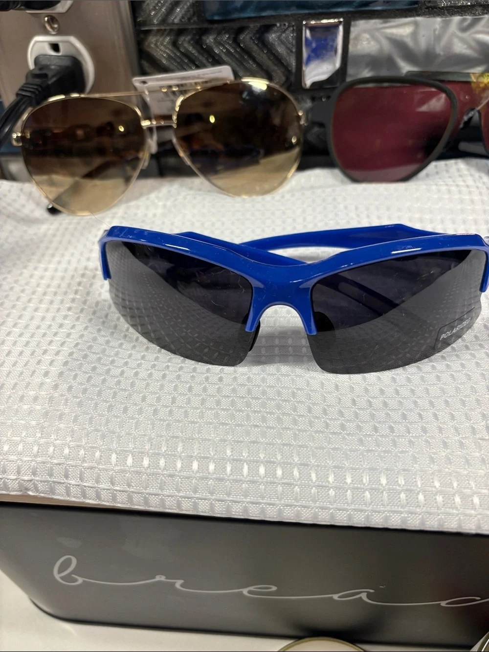 Blue Sport Sunglasses + 2 Assorted Sun Styles